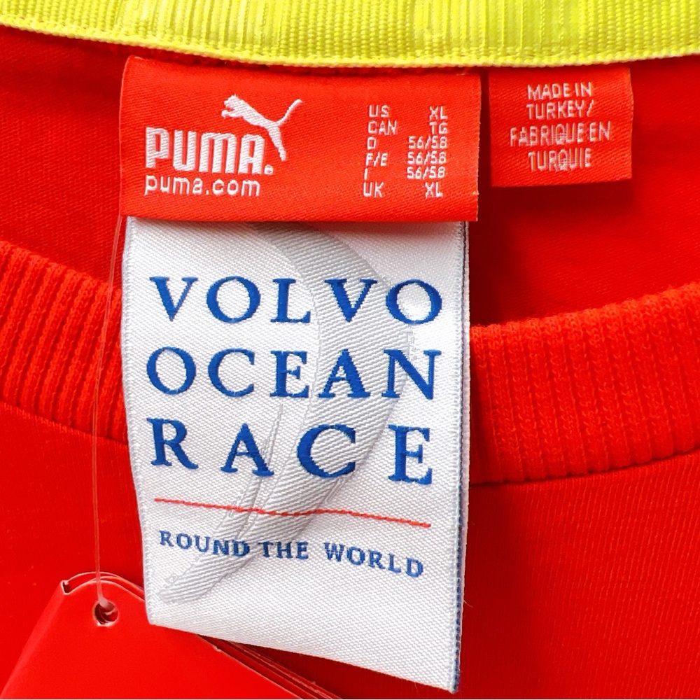 Puma Volvo Ocean Race Original Mens XL Red Crews Crew Neck Short‎ Sleeve T-Shirt - Picture 7 of 9
